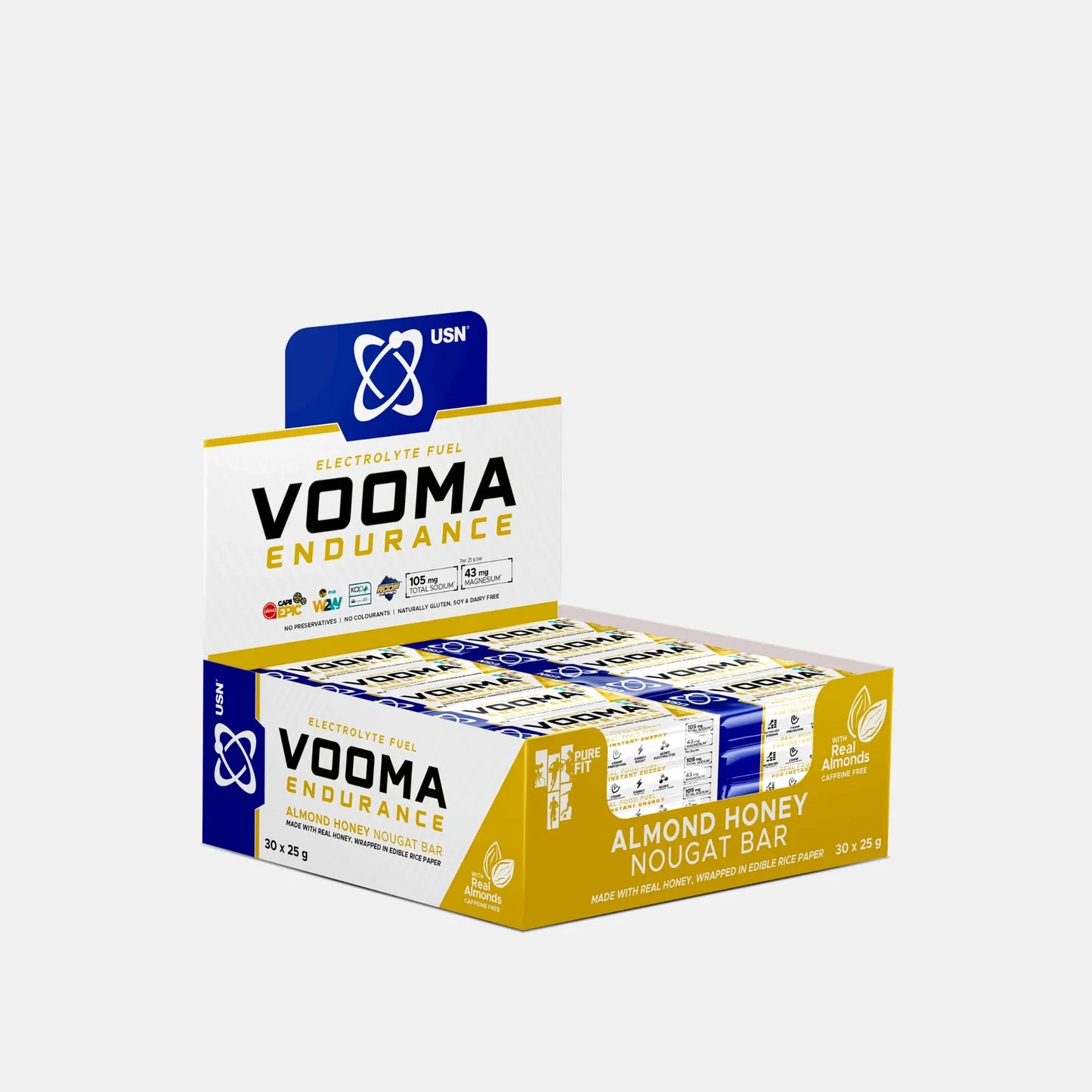 USN Almond & Honey Nougat Vooma Energy Bar