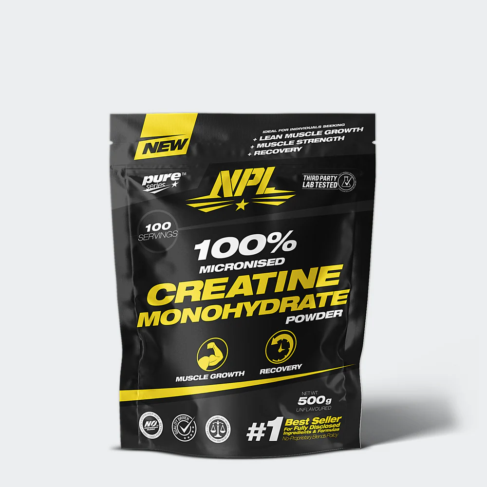 NPL 100% Micronised Creatine Monohydrate Powder (100 Servings)