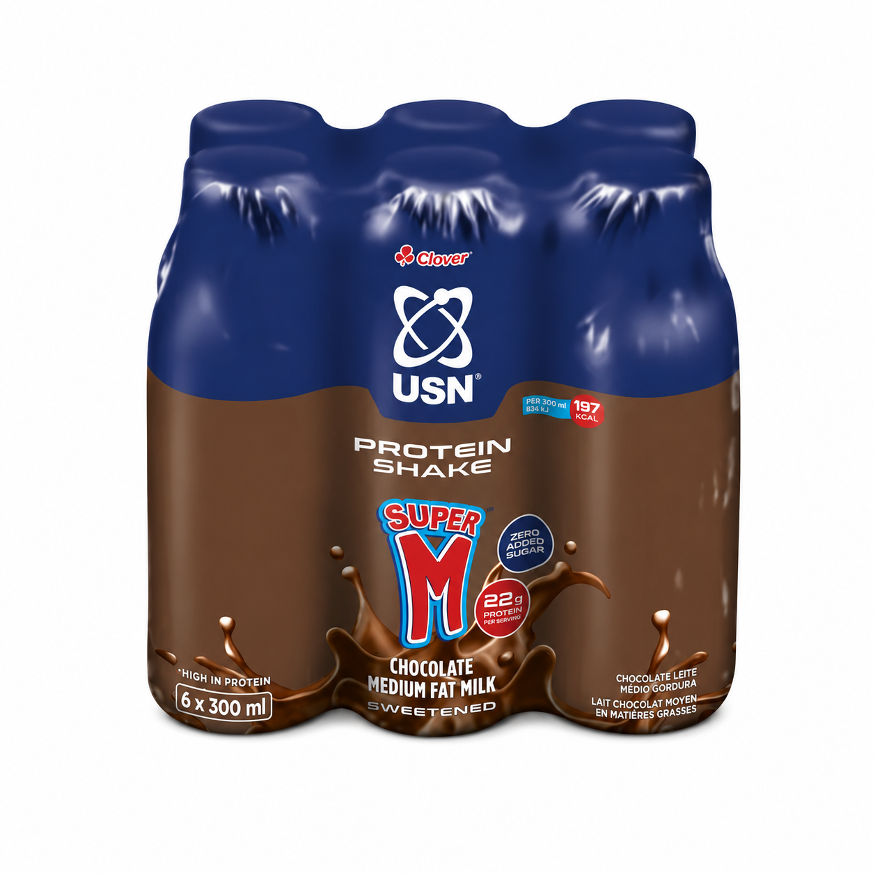 USN Super M Chocolate Protein Milk 300ml